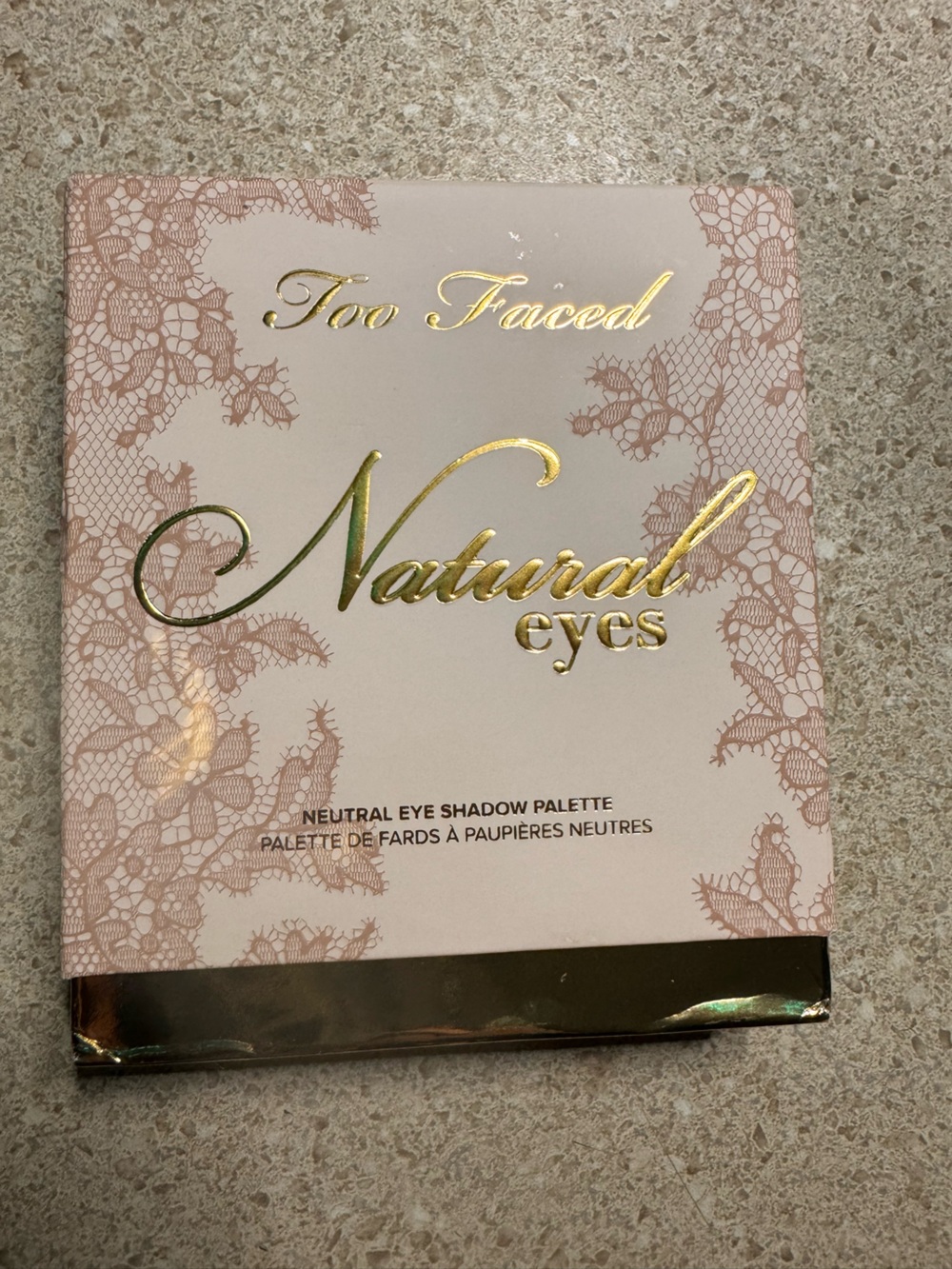 Too Faced Natural Eyes - Original Gold Tin Palette New in Box Rare